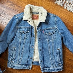 Levi shearling jean jacket